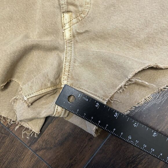 NWT Levis Shorts Womens 27 Tan 501 Button Fly Cut Off High Rise Jean Denim - Picture 5 of 12